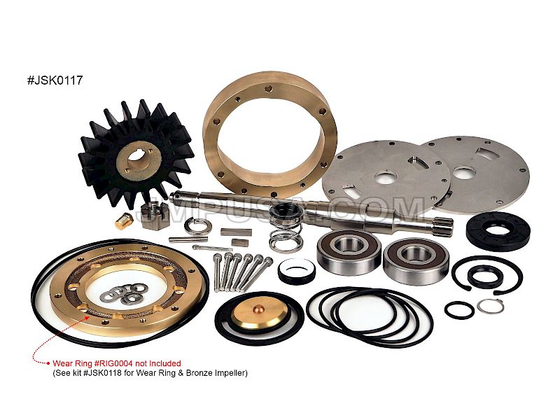 #JSK0117 JMP Marine Cummins Engine Cooling Seawater Pump Major Service Kit